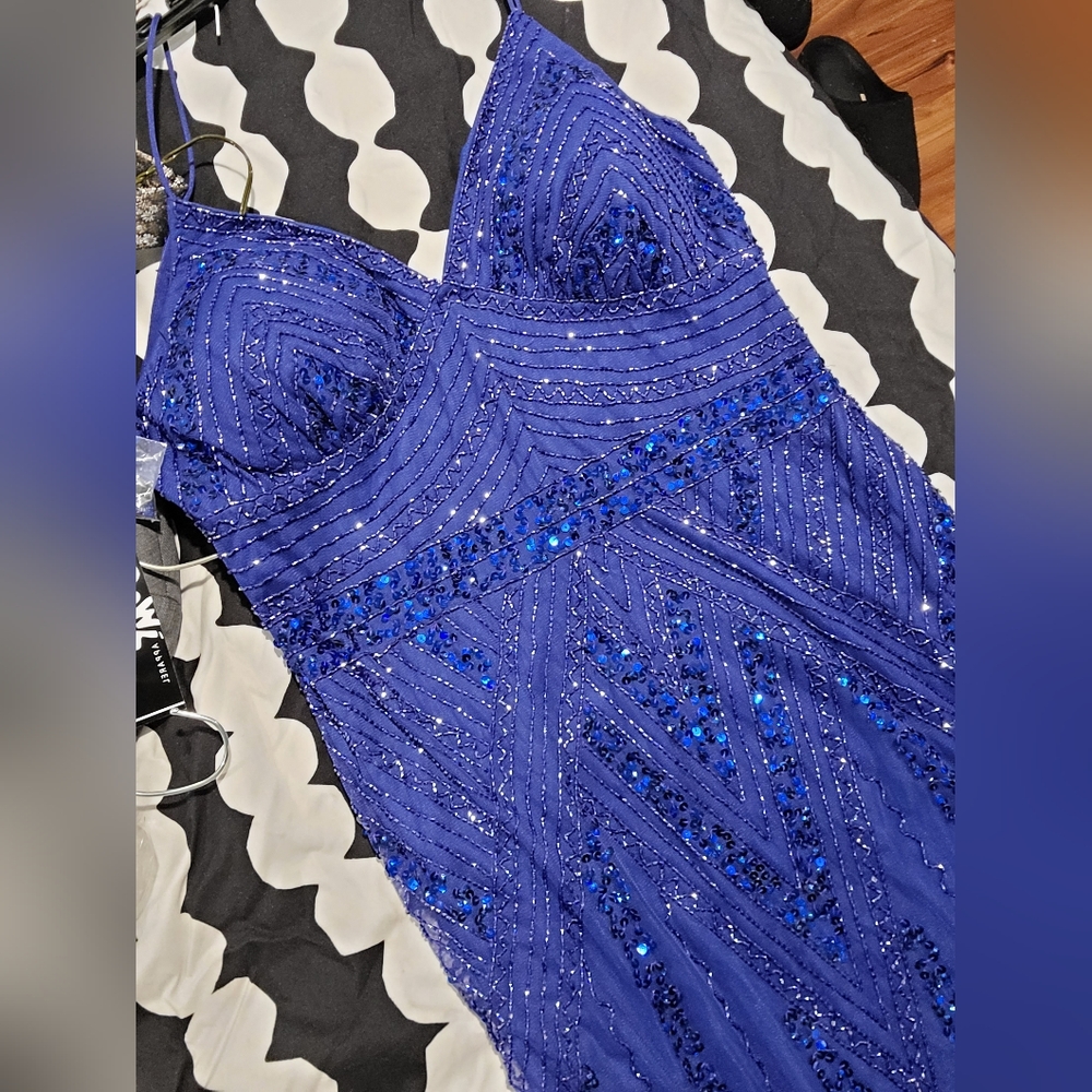 Royal blue dress